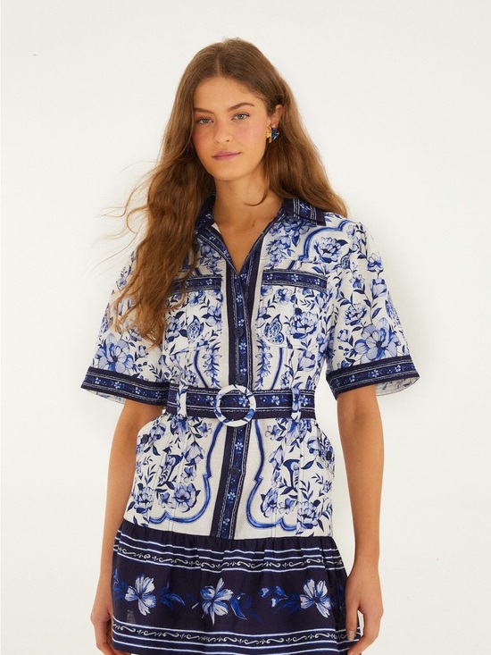 FARM Rio Dresses & Skirts - NWT - FARM Rio Off-White Porcelain Garden Mini Dress - current style
